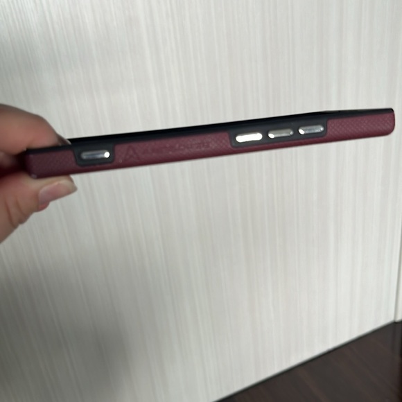 Sony Xperia XA1 Wallet Case, hard shell cell phone back cover, burgundy - Picture 5 of 12